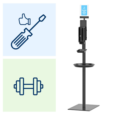 Panel AD-A-Glance® do Tork stojaka na preparaty do dezynfekcji