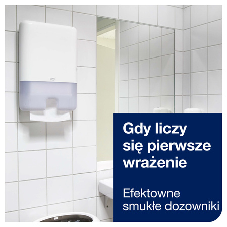 Tork Xpress® dozownik do ręczników Multifold (w składce wielopanelowej), biały, H2, dozowanie odcinek po odcinku, linia Elevation, 552000