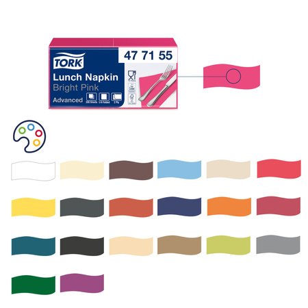 Tork różowa serwetka obiadowa