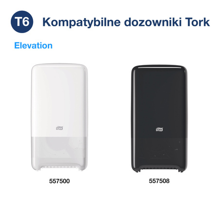 Tork Mid-size miękki papier toaletowy, 2-warstwowy