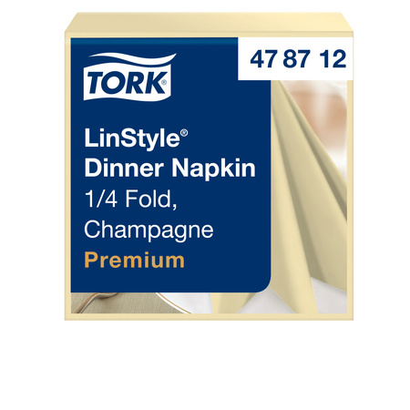Tork szampańska serwetka obiadowa Premium LinStyle®