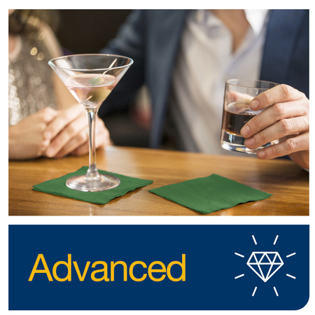 Tork ciemnozielona serwetka koktajlowa