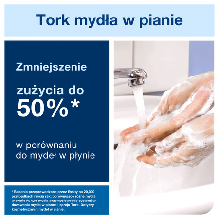 Tork delikatnie perfumowane mydło w pianie S4, mniejsze zużycie, 6 × 1000 ml, 520501