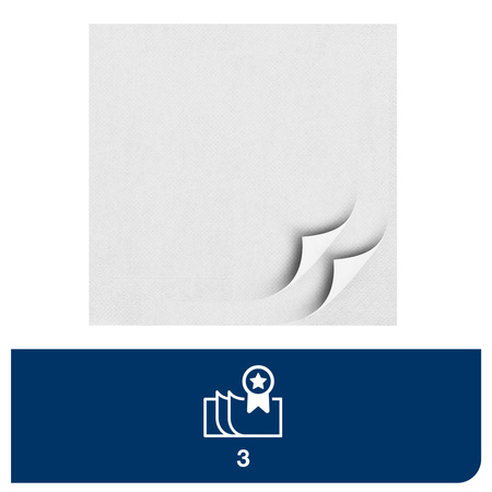 Tork biała miękka serwetka lunchowa, składana w 1/4