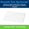 Bardzo miękkie serwetki z dekorem listka do dozowników N4 Tork Xpressnap®, premium, dwuwarstwowe, składane w 1/4, 21 cm × 33 cm, 8 × 500 sztuk, 13670