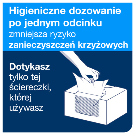 Czyściwo przemysłowe Tork W7, szare, pojedyncze dozowanie, 1 x 210 ściereczek, 520372