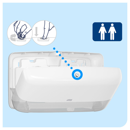 Tork podwójny dozownik do papieru toaletowego mini jumbo