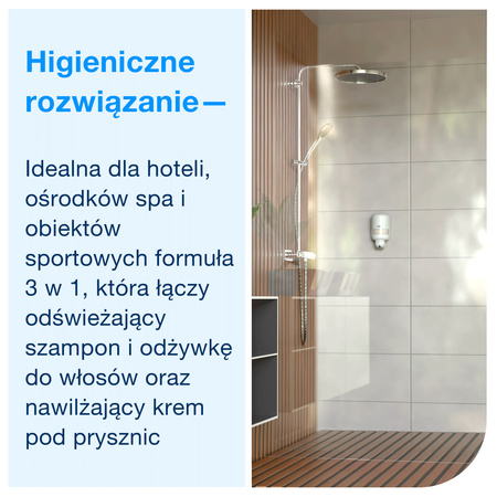 Tork 3 w 1 luksusowy kremowy żel pod prysznic do włosów i ciała mini S2, arganowo-waniliowy zapach, 8 × 475 ml, 420662