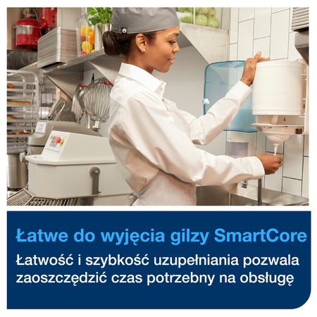 Czyściwo papierowe M4 Tork Reflex™, białe, wielozadaniowe, 6 × 857 odcinków, 473242