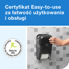Tork OptiServe® dozownik do 2 rolek papieru toaletowego bez gilzy czarny T7, pionowy, linia Elevation, 558042