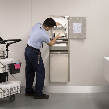 Tork PeakServe® Recessed mały moduł do ręczników do zabudowy