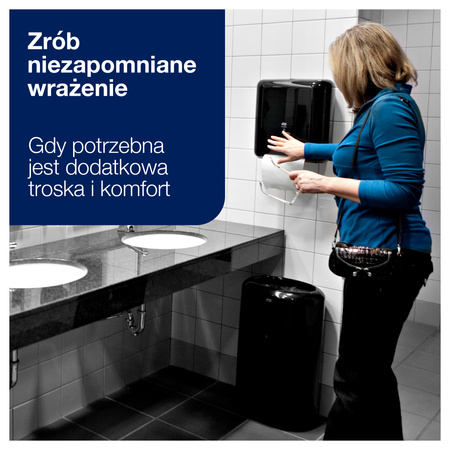Tork Matic® automatyczny dozownik do ręczników w roli czarny H1, pojedyncze dozowanie, linia Elevation, 551108