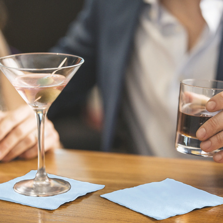 Tork niebieska serwetka koktajlowa