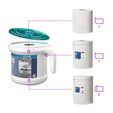 Tork Reflex™ dozownik przenośny do ręczników centralnie dozowanych