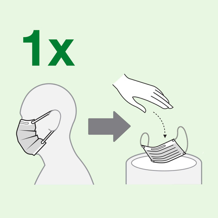 Tork maseczka medyczna typu IIR, niebieska