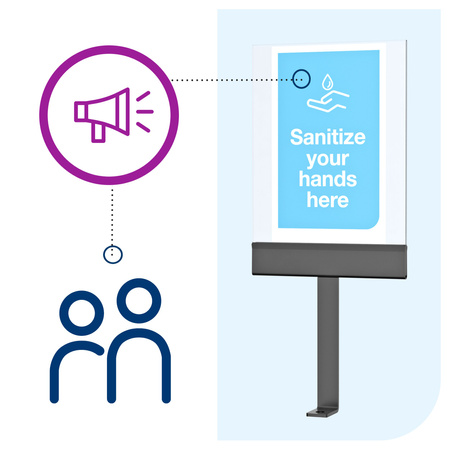 Panel AD-A-Glance® do Tork stojaka na preparaty do dezynfekcji