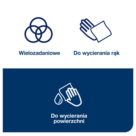 Czyściwo papierowe wielozadaniowe M3 Tork Reflex™, 12 x 343 odcinki, białe, 473246