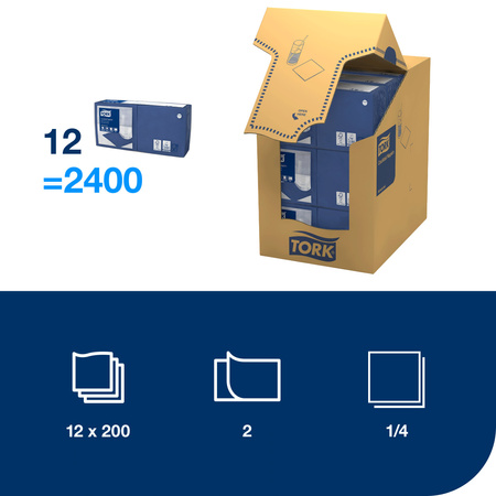 Tork ciemnoniebieska serwetka koktajlowa