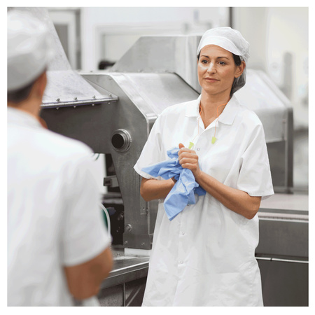 Czyściwo papierowe do silnych zabrudzeń Tork W4 niebieskie, chroni ręce, 5 × 100 odcinków, 130082