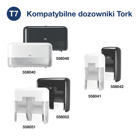 Tork papier toaletowy Mid-size bez gilzy w jakości Universal –1-warstwowy