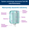System centralnego dozowania Tork W2, biało-turkusowy, linia Performance, 44,7 cm x 32,8 cm x 30,2 cm, 653000