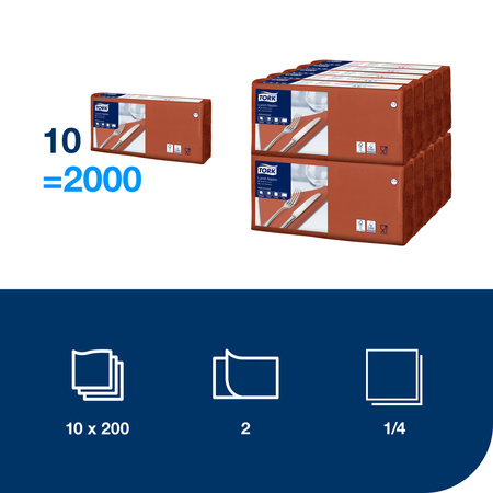 Tork terakotowa serwetka obiadowa