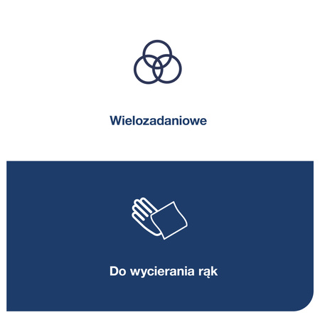 Czyściwo papierowe Tork Basic W6, białe, ręczniki papierowe w rolce, 6 x 250m, 130008
