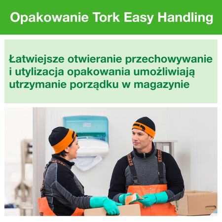 Czyściwo włókninowe kuchenne Tork W4 białe, wysokochłonne, 4 × 75 ściereczek, 473179