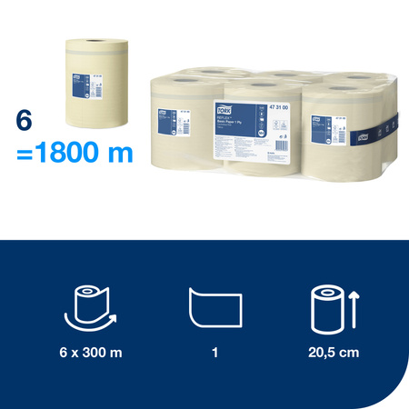 TESTOWY NIE USUWAĆ Tork Reflex™ czyściwo papierowe do podstawowych zadań, 1-warstwowe