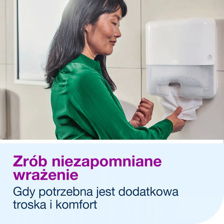 Tork Xpress® skompresowane miękkie ręczniki papierowe składane białe H2, Premium, 2-warstwowe, składane w Z, chłonne, 12 × 225 odcinków, 100889