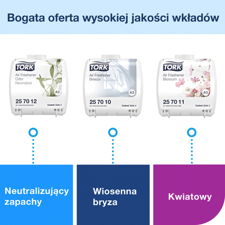 Tork dozownik do odświeżacza powietrza Constant czarny A3, linia Elevation, 256011