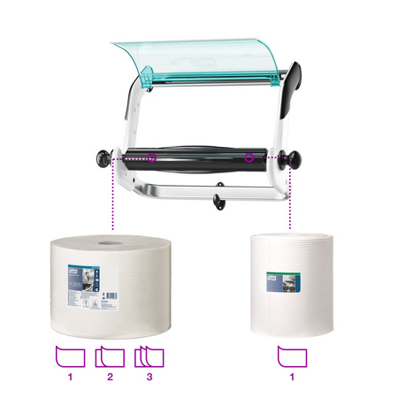 Tork dozownik ścienny na czyściwa