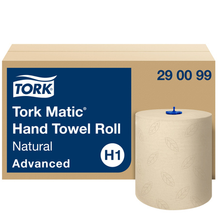 Tork Matic® papierowy ręcznik w roli naturalny H1, Advanced, odporny na rozdarcia, 2-warstwowy, 6 × 150 m, 290099