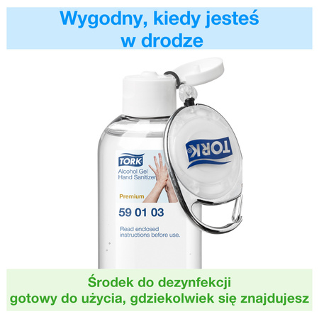 Tork klips do butelki 80 ml, biały, On-The-Go, 511051