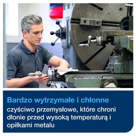 Tork czyściwo przemysłowe włókninowe białe W4, wielozadaniowe, 4 × 60 ściereczek, 570479