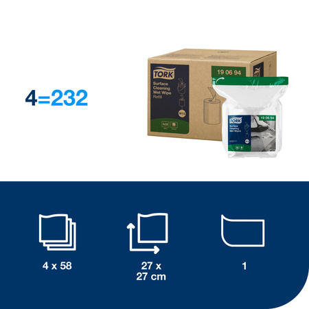 Wkład do Tork czyściwa włókninowego nasączanego do trudnych zabrudzeń powierzchni