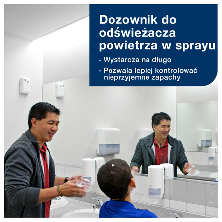 Tork dozownik do odświeżaczy powietrza w sprayu A1, biały, szybkie uzupełnianie, kolekcja Elevation, 562000