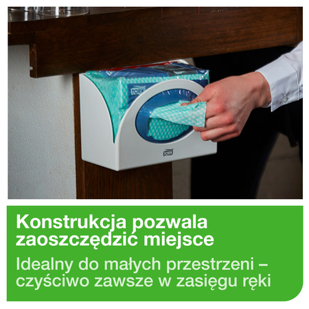 Dozownik Tork W8 do czyściw w małych opakowaniach, naścienny, linia Performance, 655100