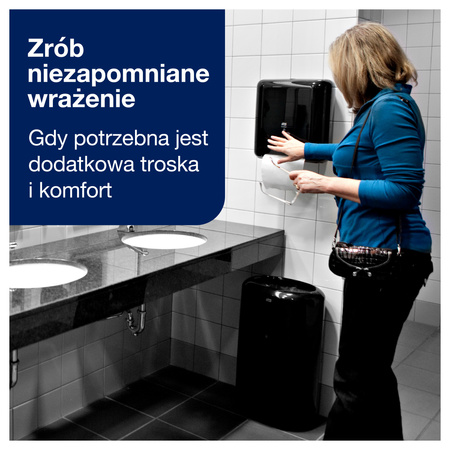 Tork Matic® miękki ręcznik w roli, biały z dekorem szarego listka, H1, jakość Advanced, chłonny, 6 rolek × 150 m, 290067