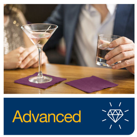 Tork fioletowa serwetka koktajlowa