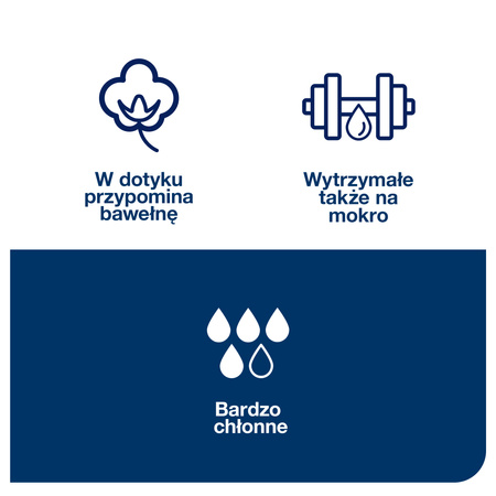 Czyściwo włókninowe kuchenne Tork W4 białe, wysokochłonne, 4 × 75 ściereczek, 473179