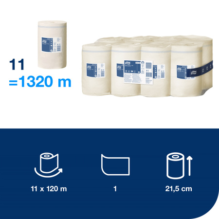 Tork czyściwo papierowe do podstawowych zadań, 1-warstwowe