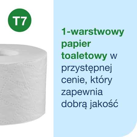 Tork OptiServe® papier toaletowy bez gilzy biały T7, Universal, 1-warstwowy, 24 × 1250 odcinków, 472620