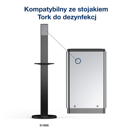 Panel AD-a-Glance® na Tork stojak do dezynfekcji, przezroczysty, 511054