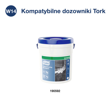 Tork czyściwo włókninowe nasączane do trudnych zabrudzeń rąk