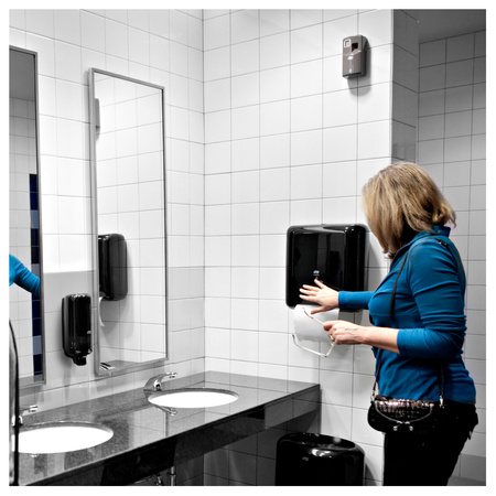 Tork dozownik do odświeżaczy powietrza w sprayu A1, szary, szybkie uzupełnianie, kolekcja Elevation, 256055