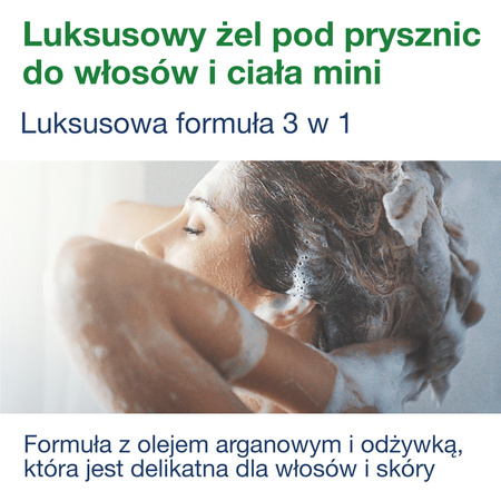 Tork luksusowy żel pod prysznic do włosów i ciała mini S5, 3 w 1, szampon, odżywka i żel pod prysznic, 8 × 525 ml, 425662