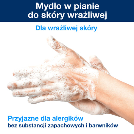 Tork  łagodne mydło w pianie do rąk  do skóry wrażliwej S4, testowane dermatologicznie, 6 x 1000 ml, 520701