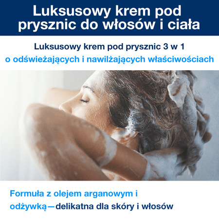 Tork 3 w 1 luksusowy kremowy żel pod prysznic do włosów i ciała mini S2, arganowo-waniliowy zapach, 8 × 475 ml, 420662