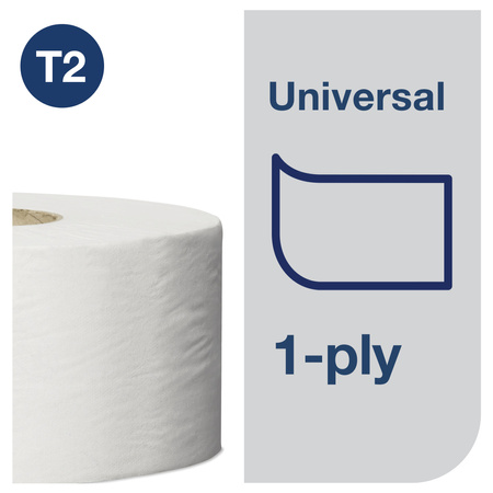 Tork papier toaletowy mini jumbo Universal, 1-warstwowy